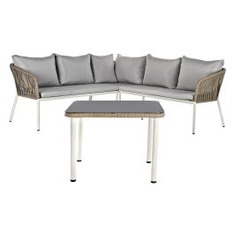 Sofa Terraza Y Jardin DKD Home Decor Blanco Marron Claro 190 x 70 x 190 cm Set de 3 Precio: 408.30361. SKU: B12MENQLLZ