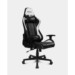 DRIFT DR175 Silla para videojuegos universal Asiento acolchado Negro, Blanco