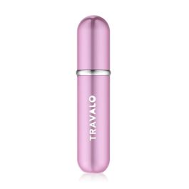 Travalo Classic HD #Pink Atomizador Spray Recargable de Perfume Unisex para Viaje 5 ml, Botella Portátil sin Vidrio con Sistema U-Change