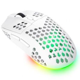 Trust Gaming GXT 929 Helox Ratón Gaming Inalámbrico, 4800 DPI, ultraligero 75g, batería recargable, LED, blanco Trust Gaming GXT 929 Helox Ratón Gaming Inalámbrico, 4800 DPI, ultraligero 75g, batería recargable, LED, blanco