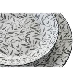 Vajilla Oriental DKD Home Decor Gris Claro 27 x 2 x 27 cm Set de 18 Vajilla Oriental DKD Home Decor Gris Claro 27 x 2 x 27 cm Set de 18