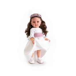 Muñeca comunión bella morena, con diadema y pendientes 45 cm Muñeca comunión bella morena, con diadema y pendientes 45 cm