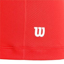 Camiseta de Manga Corta Hombre Wilson Wilson Team Seamless Crew Rojo Pádel S