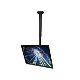 B-Tech Adjustable Drop Flat Screen Ceiling Mount with Tilt, up to 65", 70kg max, up to 600 x 400, Black B-Tech Adjustable Drop Flat Screen Ceiling Mount with Tilt, up to 65", 70kg max, up to 600 x 400, Black