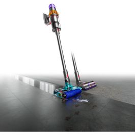 Dyson V15s Detect Submarine: Aspiradora sin cable, húmeda y seca, para una limpieza profunda (Níquel/Azul)