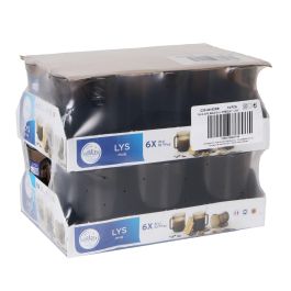 Duralex Mug Apilable Lys, Taza de Vidrio de 31 cl (310 ml), Diámetro 10 cm, Color Crema (12 Unidades)