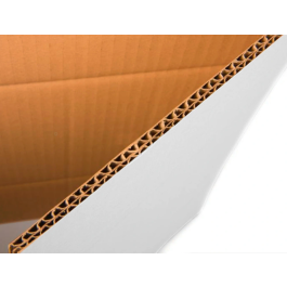 Q-connect Caja Embalar Ultra Resistente Regulable en Altura Cartón Canal Doble 7 mm Color Blanco 450x280x375 mm