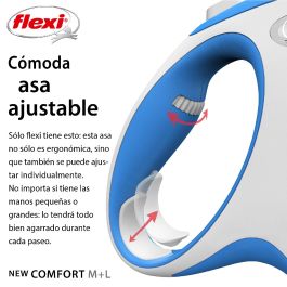 Correa Flexi New Comfort L Cinta 8M Azul