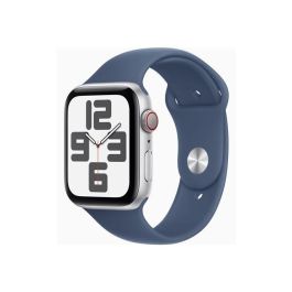 Apple Watch SE (GPS + Cellular) 44mm Caja de Aluminio Plata con Correa Deportiva Denim - Monitor de Actividad y Salud