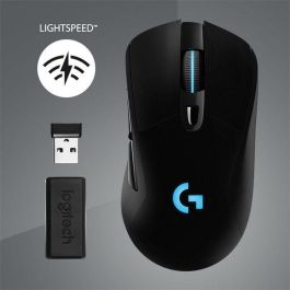 Logitech G703 LIGHTSPEED Wireless Gaming Mouse with HERO 25K Sensor, RF Wireless, Lithium Polymer (LiPo), Black Logitech G703 LIGHTSPEED Wireless Gaming Mouse with HERO 25K Sensor, RF Wireless, Lithium Polymer (LiPo), Black