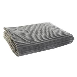 Manta Basicos DKD Home Decor Gris 200 x 2 x 150 cm Manta Basicos DKD Home Decor Gris 200 x 2 x 150 cm