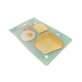 Imaginovo Bloc notas adhesivas Sandwich, 20 hojas, tamaños surtidos, divertido diseño fantasía