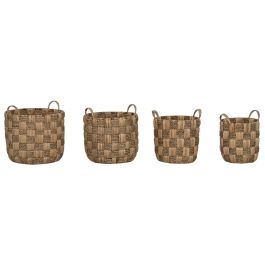 Cesta Balines DKD Home Decor Natural 44 x 44 x 48 cm Set de 4 Cesta Balines DKD Home Decor Natural 44 x 44 x 48 cm Set de 4