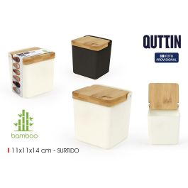 Dispensador de sal con tapa de bambú Quttin - Inde (18 Unidades) Dispensador de sal con tapa de bambú Quttin - Inde (18 Unidades)