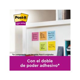 Bloc De Notas Adhesivas Quita Y Pon Post It Super Sticky Carnival 100% Pefc 76x127 mm Pack De 6 Blocs Colores Bloc De Notas Adhesivas Quita Y Pon Post It Super Sticky Carnival 100% Pefc 76x127 mm Pack De 6 Blocs Colores