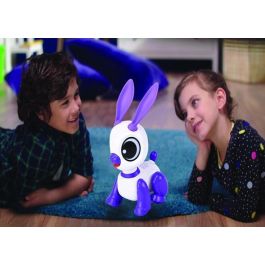 Power Rabbit Mini - Conejo Robot con Efectos de Luz y Sonido, Control de Aplausos, Repetición