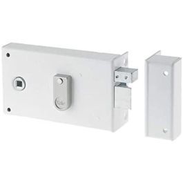 Yale YAH37D YAL6923923487571 Cerradura Horizontal de Superficie con Rodillo Blanco 2 Llaves Incluidas Versión Derecha