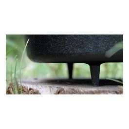 Petromax FT12 Feuertopf - Olla de Hierro Fundido Redonda, 14 Litros, Color Negro, para Horno