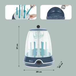 Babymoov Turbo Steam (+) Esterilizador de Vapor 2 en 1 Universal para 6 Botellas, Esteriliza en 6 Minutos y Elimina 99% Bacterias