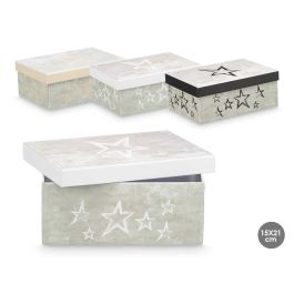 Caja Carton Estrellas Surtidos Col Neutro Peq Pincello 21X8CM (18 Unidades) Precio: 37.50000056. SKU: B1B892SLSC