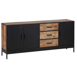 Buffet Loft DKD Home Decor Marron Negro 40 x 90 x 160 cm