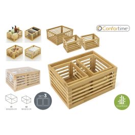 Set de 3 Cajas de Bambú para Organizar, 2 Medidas - Confortime (4 Unidades) Precio: 45.50000026. SKU: B1B3AABSDR