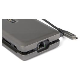 StarTech Adaptador Multipuertos USB-C a HDMI 2.0 4K 60Hz 10Gbps PD 100W GbE SD/MicroSD Mini Docking Station