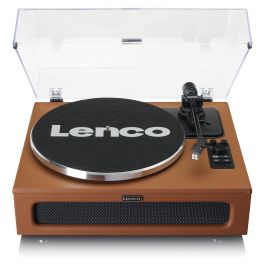 Lenco LS-430BN Tocadiscos de tracción por correa con Bluetooth, 4 altavoces integrados, 33/45 RPM, color marrón Precio: 256.9193. SKU: B19CWDD7VH