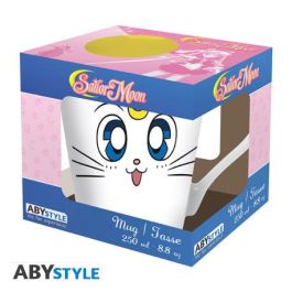 ABYstyle Taza Sailor Moon Artemis 250 ml, Cerámica, Apta Microondas y Lavavajillas, Licencia Oficial