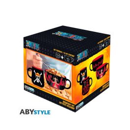 Abystyle Set Taza y Bol One Piece Luffy Gran Capacidad para Cereales, Fruta, Sopas y Bebidas con Caja Temática Decorativa