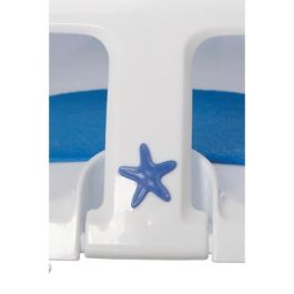 Dreambaby Asiento de Baño Súper Cómodo con Indicador de Temperatura, Apertura Frontal, 6-24 meses hasta 13 kg, Blanco