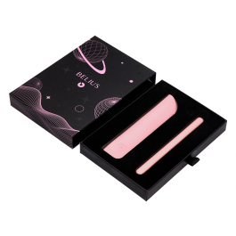 Belius Betaverse Pluma y funda similpiel rosa, tinta azul, caja de diseño M 130-148 caracteres