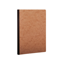 Clairefontaine age-bag Libreta tapa cartulina lomo cosido cuadro 5 mm 96 hojas 148x210 mm 90 gsm color havana