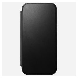 Nomad Folio Modern Leather para iPhone 16 Pro Max - Funda con MagSafe, cierre magnético y 3 bolsillos para tarjetas, Negro