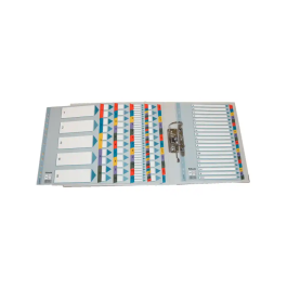 Esselte Separador Numérico 1-12 Cartulina Mylar Borra DIN A4 Multitaladro Multicolor Juego de 12
