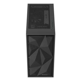 GENESIS 605F Midi Tower Negro PC Juego ATX Micro-ATX Mini-ITX con Ventana de Vidrio Templado y Filtro Anti-polvo