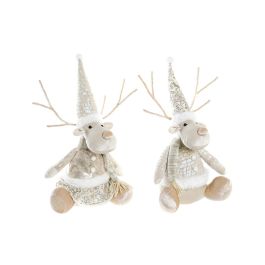 Adorno Navideño DKD Home Decor Poliéster Reno (19 x 18 x 38 cm) (2 Unidades) Precio: 34.59000017. SKU: B1A847C8GP