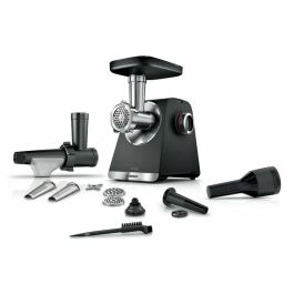Bosch MFWS650B Picadora de carne Serie 6, 500 W, 3,5 kg/min, 3 rejillas Negra