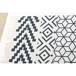 Alfombra Boho DKD Home Decor Negro Blanco 230 x 1 x 160 cm