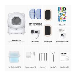 Petkit P9903 Arenero Autolimpiante para Gato Blanco