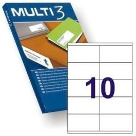 Multi-3 Etiquetas Adhesivas 105x57 mm Inkjet-Láser C-Rectos 10 X 100H Blanco Precio: 6.69000046. SKU: S8413450