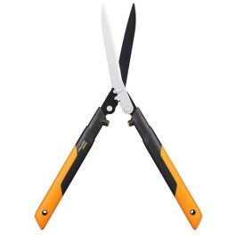 Fiskars HSX92 Tijera de Podar PowerGear X, Cortasetos de Transmisión con Hoja Recta Antiadherente, Mango de Aluminio, 630mm
