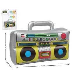 Radio Cassette Hinchable 40x20x8 cm Estilo Años 80 Accesorio Temática Precio: 2.50000036. SKU: B16Y7GDJCK