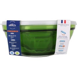 Duralex Set 3 Bolsas 14 cm, 17 cm, 20.5 cm con Tapa "Green"