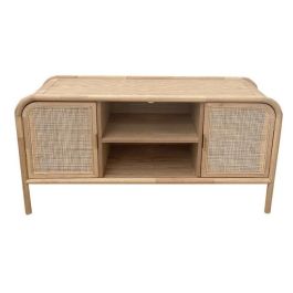 DKD Home Decor Mueble TV Tropical de Abeto y Ratán 120 x 39 x 60 cm Colección Ceiba Precio: 229.49999941. SKU: B182SRHWQQ