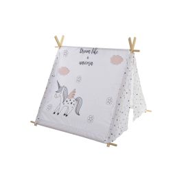 DKD Home Decor Tipi Infantil 110 x 106 x 110 cm Algodon y Madera con Estampado de Unicornio Precio: 52.78999979. SKU: S3010361