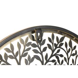 DKD Home Decor Decoración Pared Shabby Árbol Metal Dorado 40x40 cm Set de 4 Unidades
