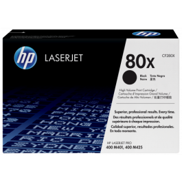 HP Tóner original 80X CF280X LaserJet de alta capacidad negro, 6900 páginas Precio: 226.59000023. SKU: S8409779