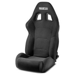 Sparco SBPR0001B0K0100N Asiento Deportivo Emblemático Torino Negro Armazón Tubular Tejido 3D Regulación Dual