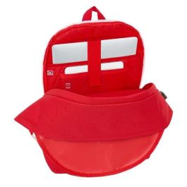 Mochila para Portátil y Tablet con Salida USB Sevilla Fútbol Club Rojo 31 x 44 x 18 cm